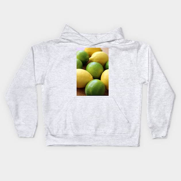 Lemons and Limes Kids Hoodie by pinkal